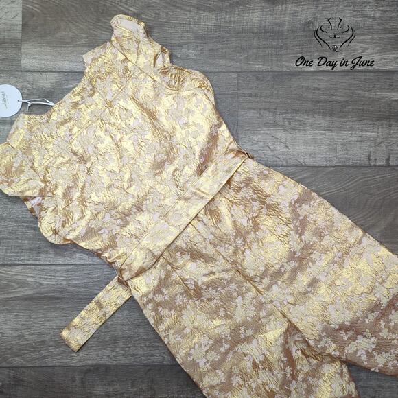 Storia Cap Sleeve Jumpsuit Size S - Picture 6 of 6